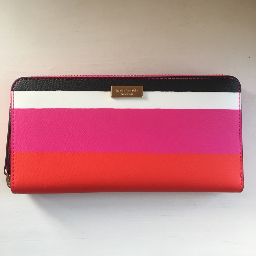 🖤KATE SPADE Laurel Way Bonita Stripe Neda WALLET - Picture 4 of 5